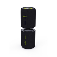 Altavoz portátil de emparejamiento TWS con luces RGB a prueba de agua IPX5 inalámbrico de doble División magnético 2 en 1 para uso doméstico al aire libre