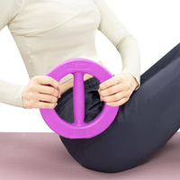 Haltère circulaire en PVC pour femmes, poids libre, polyvalent, pour entraînement de yoga, kettlebell, anneau d'exercice, cloche à main