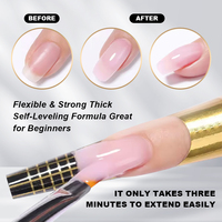 Gel Constructeur Solide 56g pour Ongles Clair Rose Pâle Dur Extension UV LED Poly Gel Ongles OEM 2oz Fort Gel d'Extension Sculpture 3D