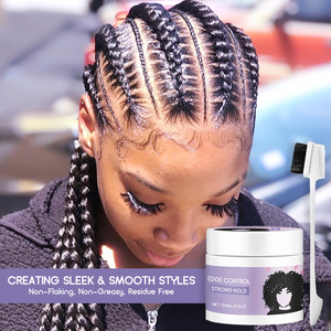 Argabarro-kit de control de borde de etiqueta privada, sin residuos para trenzado y estilo de pelo africano americano - Product Image 4