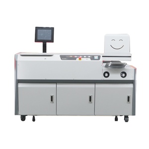 Macchina per Rilegatura a Colla ad Alta Velocità per Uso Intensivo, Sistema di Aspirazione a Doppio Vuoto, Tre Rulli, Colla Laterale, Velocità Regolabile per Tipografie - Product Image 1