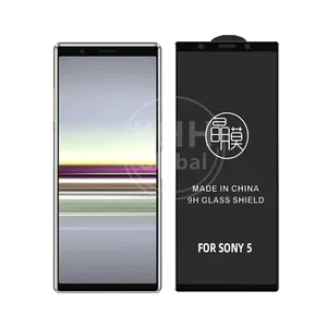 3D Chống-Vân Tay 9 H Độ Cứng Điện Thoại Di Động Tempered Glass Đối Với Sony Xperia 5 Bảo Vệ Màn Hình