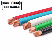EES CABLE Câble d'alimentation Thwn-2 cuivre torsadé XLPE isolé 2 AWG 600V pour usage commercial et industriel
