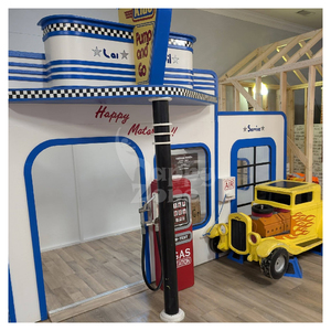 Casa de Juegos de Madera Personalizada para Niños, Gasolinera de Juguete, Centro de Entretenimiento para Niños Pequeños, Parque de Diversiones Infantil - Product Image 4