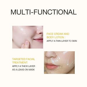 Crème Visage Bio Hydratante Naturelle aux Herbes, Gel d'Aloès et de Fleurs, Or 24K, Glycérine, Vitamine C, Écologique, Marque Américaine, 200g – Vente en Gros - Product Image 2