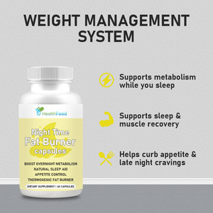 Cápsulas de Apoyo para el Control de Peso de Calidad Premium para Adultos, Cápsulas Quemagrasas Nocturnas con Raíz de Ashwagandha - Product Image 4