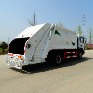 Camión <span class=keywords><strong>Compactador</strong></span> de Basura Dongfeng de 4500 mm de Distancia entre Ejes, 12 Toneladas, Motor Cummins B190 33 de 190 HP, Diésel Euro II, Vehículo de Recolección de Residuos de 12 m³ - Product Image 4