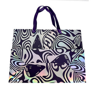 أكياس هدايا ورقية للتسوق مخصصة لطباعة الملابس بالليزر رائعة أكياس ورقية فاخرة لتعبئة الملابس - Product Image 5