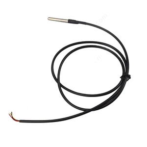 Roestvrij staal D' Type waterdichte sensor <span class=keywords><strong>DS18B20</strong></span> DS1820 temperatuursondesensormodule 18B20 3M - Product Image 1