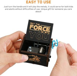 थोक लकड़ी के संगीत बॉक्स कस्टम संगीत बॉक्स तंत्र आंदोलन उपहार के लिए हाथ क्रैंक लकड़ी के संगीत बॉक्स - Product Image 3