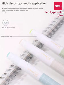 Deli 9629 Bút Loại Rắn Keo Mô Hình Vuông 2 Keo Bút + 8 Keo Lõi Mạnh Mẽ Độ Nhớt Cao Bút Hình Que Thạch Có Thể Thay Thế - Product Image 6