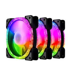 New Style 120mm RGB Gaming PC <b>Computer</b> <b>Fans</b> 5V 6Pin Free Sample Multi-Color LED - Product Image 5