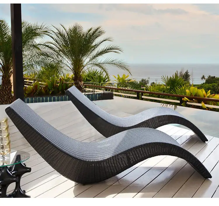 My Stylist и курорта для дивана Recliner бассейн ротанга на открытом воздухе для загара класть на морском пляже кресла для отдыха