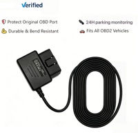 Kit de Alimentación para Grabadora de Conducción, Conexión Directa OBD, 12V 24V a 5V 3A USB C, Modo de Estacionamiento 24 Horas, Protección de Bajo Voltaje