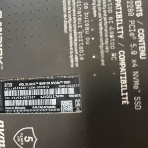 SN8100 SANDISK PCIe 5.0 NVMe M.<span class=keywords><strong>2</strong></span> Internal Gaming SSD 1TB /2TB /8TB Untuk PC Desktop High Speed Solid State Drive Baru Segel Terbuka - Product Image 2