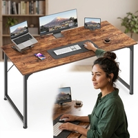 Bois écologique du siècle avec surface en métal pour poste de travail de bureau à domicile moderne personnalisé