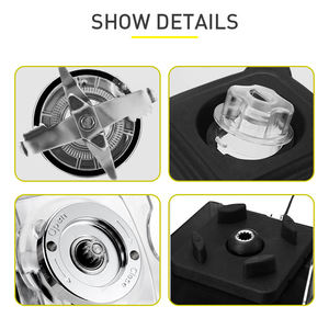 Çok fonksiyonlu ticari buz kırıcı elektrikli mikser taze meyve yüksek hız su karıştırıcı - Product Image 4