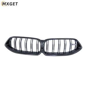 BMW 8 serisi G14 için yüksek kalite karbon fiber çift çıta grille BMW ff91 F92 F93 M8 <span class=keywords><strong>M</strong></span> tarzı ön tampon ızgarası 2D 4D - Product Image 5