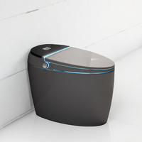 Siège de toilette en céramique intelligent allongé à commande automatique, siège chauffant, chasse d'eau super tourbillonnante poreuse incluse - Offre Spéciale