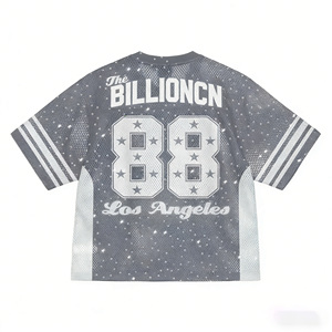 Camiseta personalizable Vintage Street Hip Hop para hombre, camiseta de gran tamaño de algodón Premium de alta calidad con estampado de logotipo, camiseta para hombre - Product Image 1