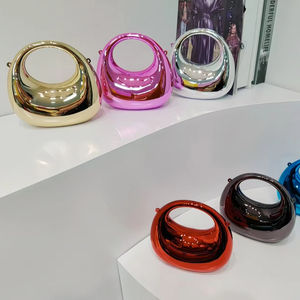 Nuevo Bolso Mini de Moda Transfronteriza 2025 con Forma de Media Luna, Cierre Magnético, para Lápiz Labial y Monedas, Bolso Cruzado Infantil con Lentejuelas - Product Image 2