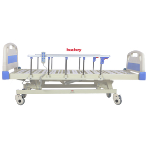 HOCHEY MEDICAL propose un lit <span class=keywords><strong>médical</strong></span> à prix super bas avec trois fonctions et un sommier perforé rayé. - Product Image 4