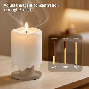 เครื่องกระจายกลิ่นหอมรุ่นใหม่ ดีไซน์ทันสมัย ไม่ใช้น้ำ ใช้กับน้ำมันหอมระเหย แบบเนบิวไลเซอร์ รูปลักษณ์สวยงาม พร้อมเทียนหอม - Product Image 4