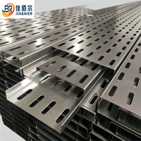 Bandeja Portacables Perforada de Acero Galvanizado, Sistema de Gestión de Cables para Cableado Eléctrico, Sistema de Soporte Industrial