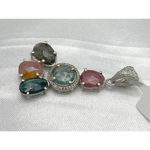 Nuevo Colgante de Turmalina de Lujo Más Vendido, Plata de Ley 925, Regalo para Fiestas, Bodas, Compromisos, Ceremonias Religiosas y Eventos - Product Image 5