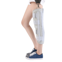 Attelle de genou respirante personnalisable en gros pour immobilisation post-opératoire de la jambe
