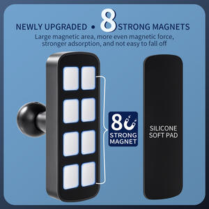 Soporte Magnético Universal para Teléfono, de ABS y Silicona, con Rotación de 360°, Liberación con un Toque, Flexible, para Escritorio y Auto, Gran Venta - Product Image 5