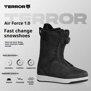 Bottes <span class=keywords><strong>de</strong></span> snowboard antidérapantes et chaudes, pour le freestyle et le <span class=keywords><strong>ski</strong></span> en poudre, pour adultes, imperméables, en cuir PU, épaisses, thermoformées - Product Image 1