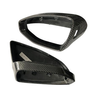 Couvertures de rétroviseur latéral en fibre de carbone avec <span class=keywords><strong>ALC</strong></span> pour Audi C8 A6L A7 A7L A8L S6 - Product Image 1
