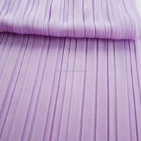Crinkle polyester composé mousseline de soie 100% polyester recyclé crêpe 75D mousseline de soie pour robe