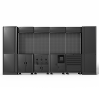 Solution de rangement pour garage en acier, ensemble complet avec panneau perforé mural, armoire à tiroirs multiples, armoire à outils robuste pour atelier, combo OEM