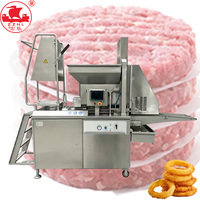 Machine automatique commerciale pour la fabrication de hamburgers / Machine à former des galettes de viande de poulet, pour former des galettes et des nuggets portionnés