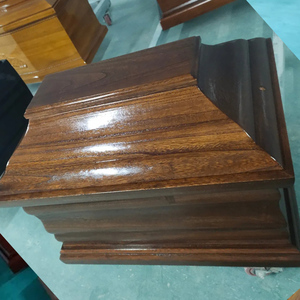 유럽 미국 스타일 고급 레드 우드 광택 처리 소형 화장 유골함 (성인, 아기, 애완동물 유골 보관용, 기념품, 친환경) - Product Image 2