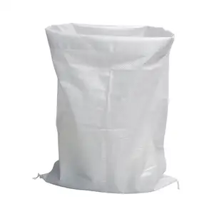 Высокопрочные белые полиэтиленовые плетеные мешки на заказ, 50 кг