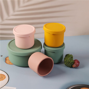 Boîte à lunch en silicone de qualité alimentaire avec compartiments séparateurs, compatible micro-ondes, multifonctionnelle, style américain, pour la rentrée scolaire et la cuisine - Product Image 4
