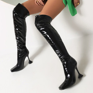 Chinese <b>Mature</b> Women Sexy High Heels <b>Lady</b> Sock Tube Stocking Sexy Stiletto Heels Over Knee Thigh High Long Boots for Women - Product Image 2