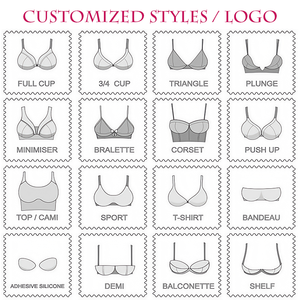 Sujetador de malla sexy estilo americano con cuello en V para mujer, suave y transpirable, con logo personalizado, copas 3D extraíbles, ropa interior <span class=keywords><strong>sin</strong></span> costuras para uso diario. - Product Image 6