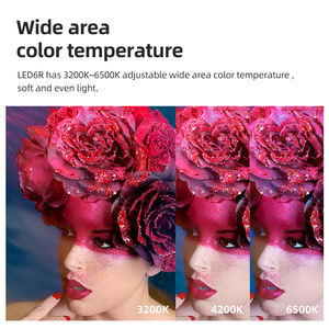 Godox ไฟ LED กล้องวิดีโอ LED6R /Bi RGB,ไฟ LED 13เอฟเฟ็กต์ FX 1800MAh แบตเตอรี่ลิเธียมไอออนสำหรับ Vlog ไฟถ่ายวิดีโอ PK <span class=keywords><strong>Ulanzi</strong></span> <span class=keywords><strong>VL49</strong></span> - Product Image 4