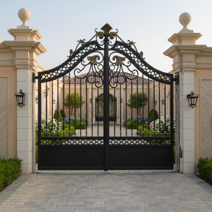 Bellissimo Cancello in Ferro Battuto con Telecomando per Vialetto, Griglia di Sicurezza per Casa e Giardino, Cancello a Battente o Scorrimento in Ferro - Product Image 6