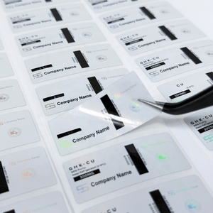Etiquetas Personalizadas Ecológicas con Adhesivo Permanente, Troqueladas, Holográficas, Plateadas en Caliente, para Frascos de <span class=keywords><strong>10</strong></span> ml - Product Image 5