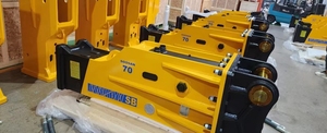 Rompedor Hidráulico Tipo Caja SOOSAN SB70, Amarillo, Equipo de Demolición de Alta Resistencia Montado en Excavadora - Product Image 4
