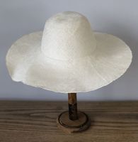 ND428 Parisisol Parasisal Corps de chapeau en paille Cépeline style western, avec bord en sisal tressé