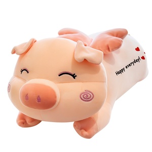 Großes Superweiches Baumwoll-Engel-Schweinchen-Kissen, Personalisierbares ODM-Geschenk für Geburtstag und Valentinstag, Gewaschene Technik zur Stresslinderung - Product Image 5