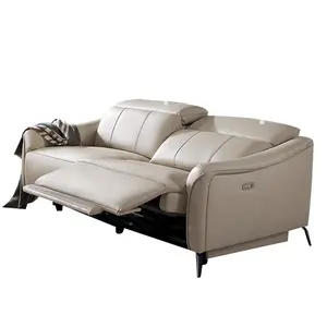 आधुनिक शैली reclining समारोह स्मार्ट Sectionals sofaset कोने एल आकार सोफे चमड़े के सोफे सेट फर्नीचर कमरे में रहने वाले घर सोफे