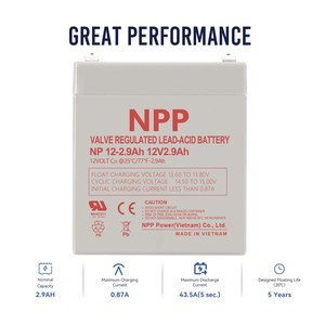 고품질 <span class=keywords><strong>12V</strong></span> 2.9Ah <span class=keywords><strong>3.2Ah</strong></span> 4Ah 납산 배터리 소비자 전자제품 장난감 조명 전원 베트남 배송 - Product Image 4