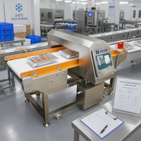 Détecteur de métaux à convoyeur en aluminium, machine de détection de métaux avec traitement numérique du signal (DSP), acier inoxydable 304